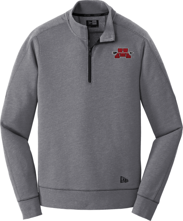 Mercer Arrows New Era Tri-Blend Fleece 1/4-Zip Pullover