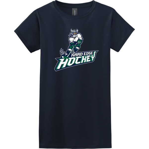 Hard Edge Hockey Softstyle Ladies' T-Shirt