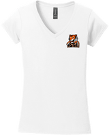 Princeton Tiger Lilies Softstyle Ladies Fit V-Neck T-Shirt