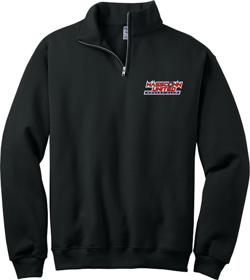 Mass Conn United NuBlend 1/4-Zip Cadet Collar Sweatshirt