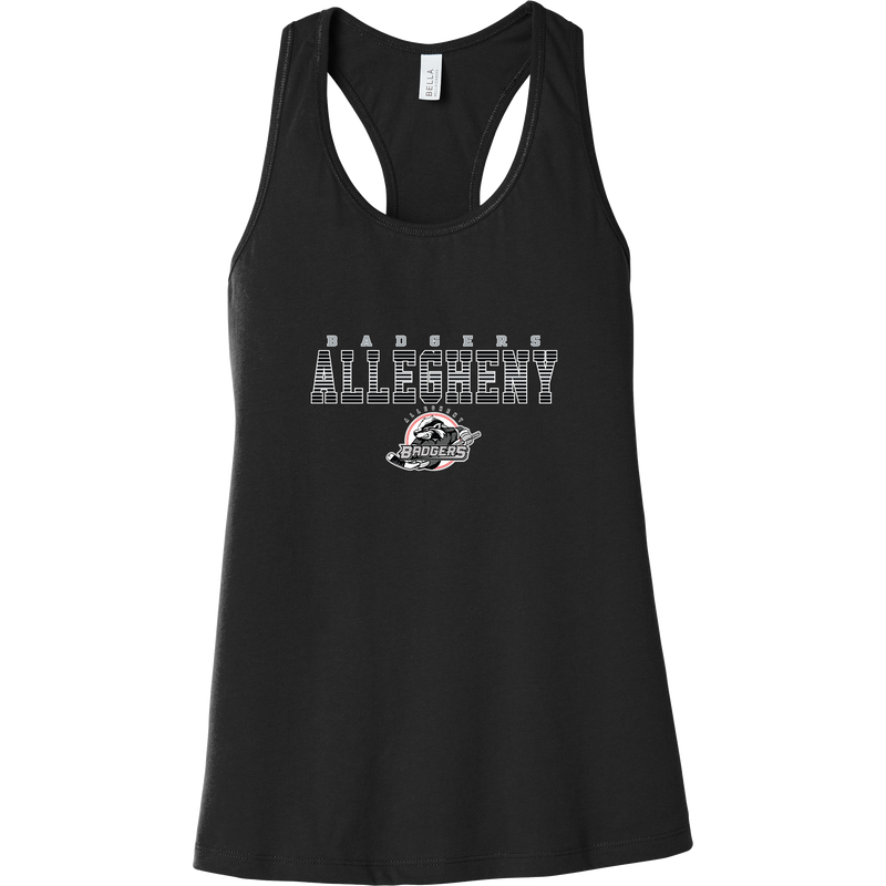 Allegheny Badgers Womens Jersey Racerback Tank