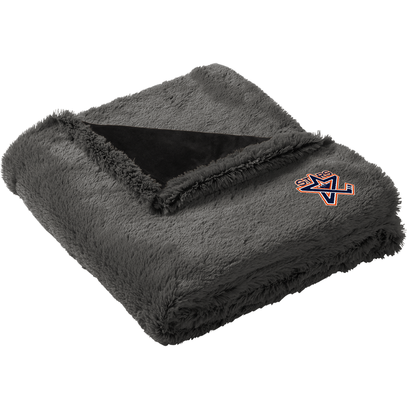 NY Stars Faux Fur Blanket