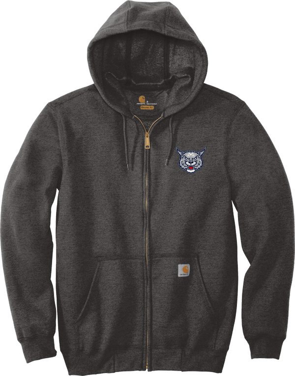 CT Bobcats Carhartt Midweight Hooded Zip-Front Sweatshirt