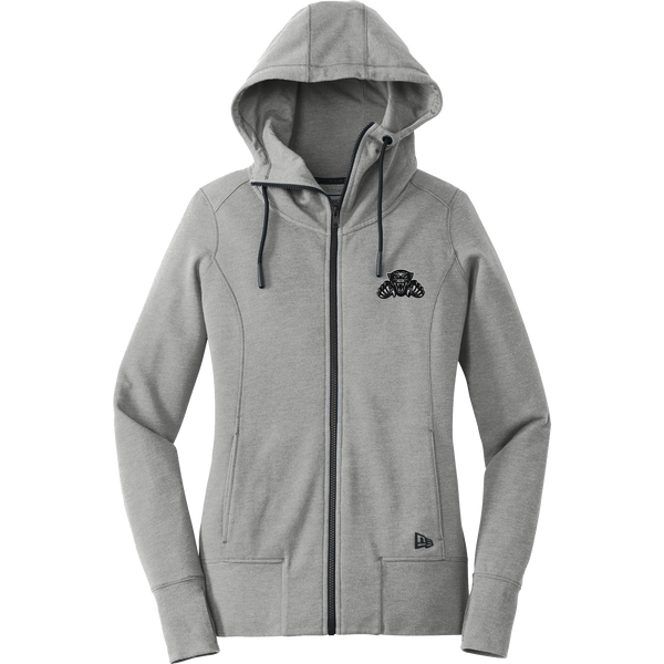 Igloo Jaguars New Era Ladies Tri-Blend Fleece Full-Zip Hoodie