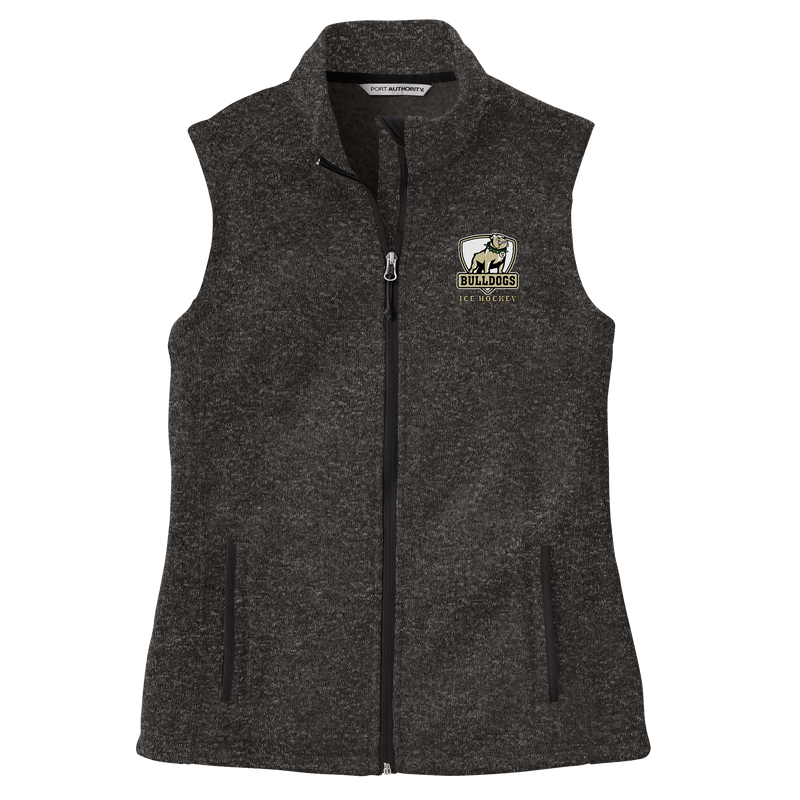 HVM Bulldogs Ladies Sweater Fleece Vest