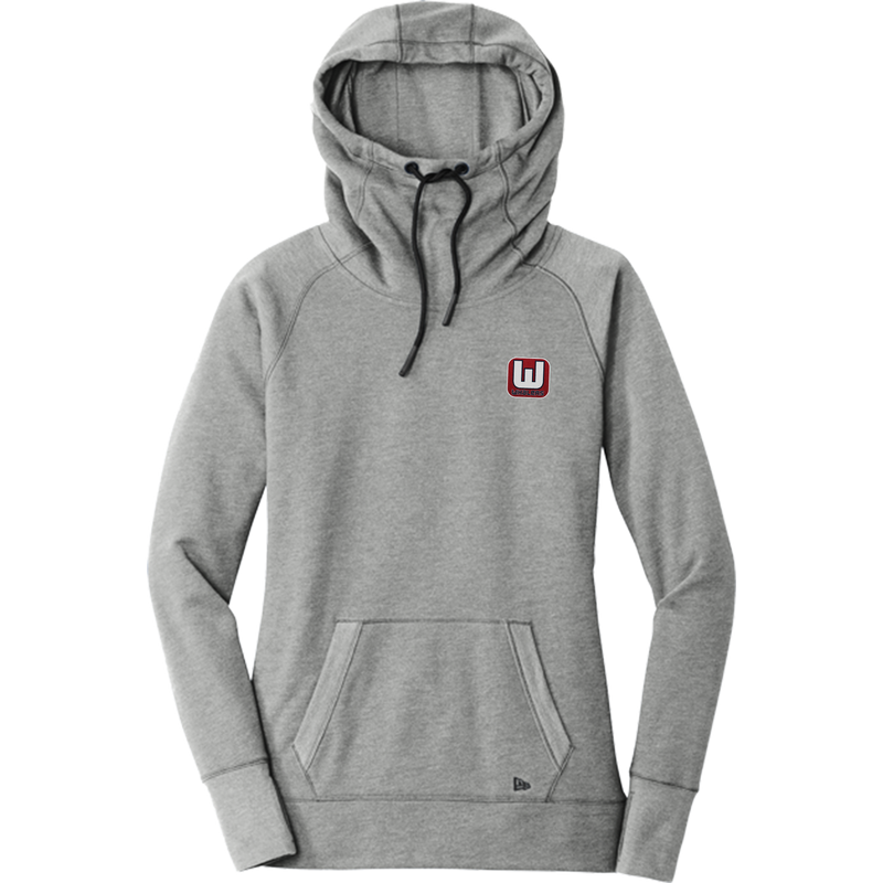 CT Whalers Tier 1 New Era Ladies Tri-Blend Fleece Pullover Hoodie