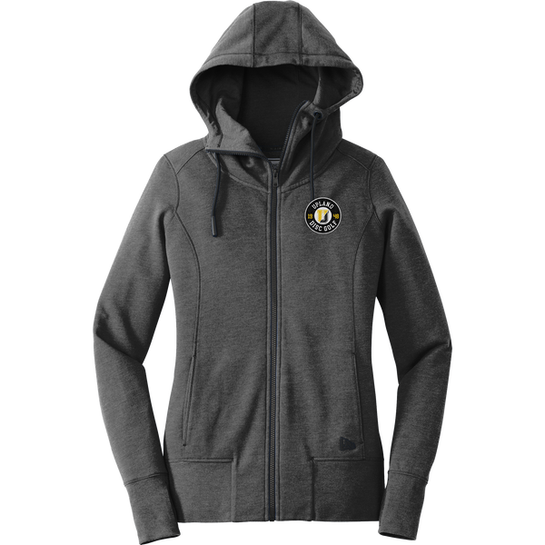 Upland Disc Golf New Era Ladies Tri-Blend Fleece Full-Zip Hoodie