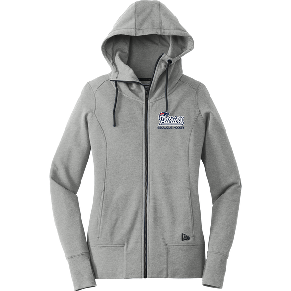 Secaucus Patriots New Era Ladies Tri-Blend Fleece Full-Zip Hoodie