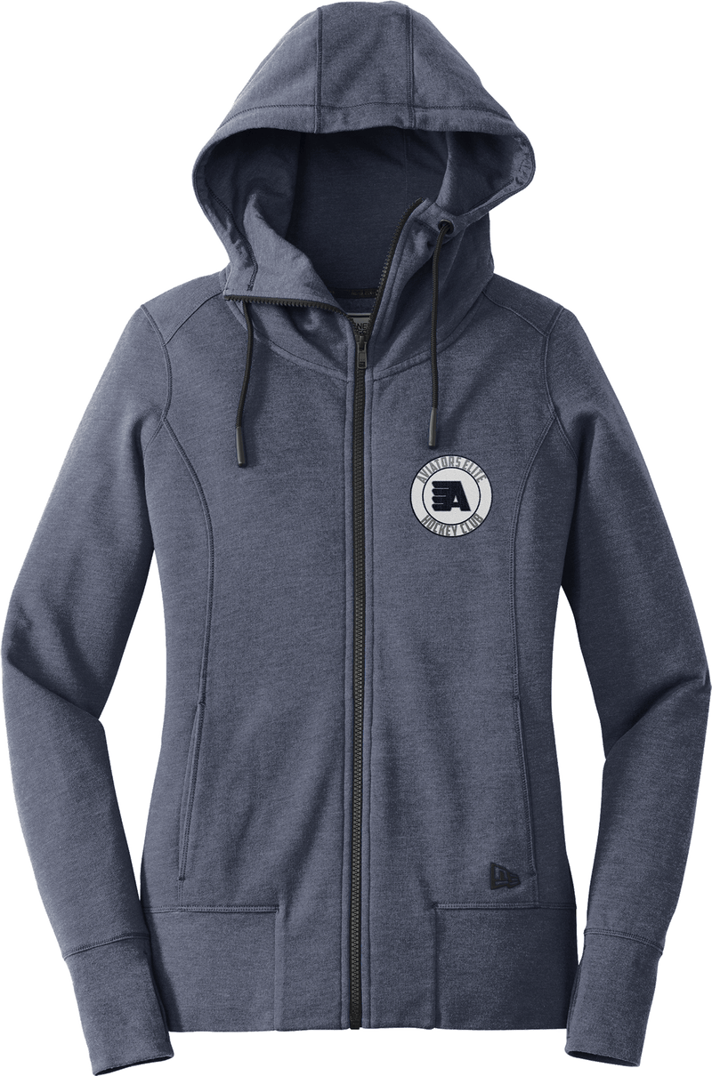 Aspen Aviators New Era Ladies Tri-Blend Fleece Full-Zip Hoodie