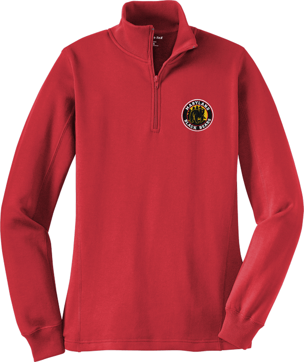 Maryland Black Bears Ladies 1/4-Zip Sweatshirt