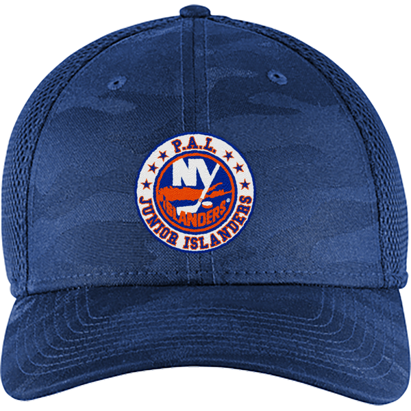 PAL Jr. Islanders New Era Tonal Camo Stretch Tech Mesh Cap