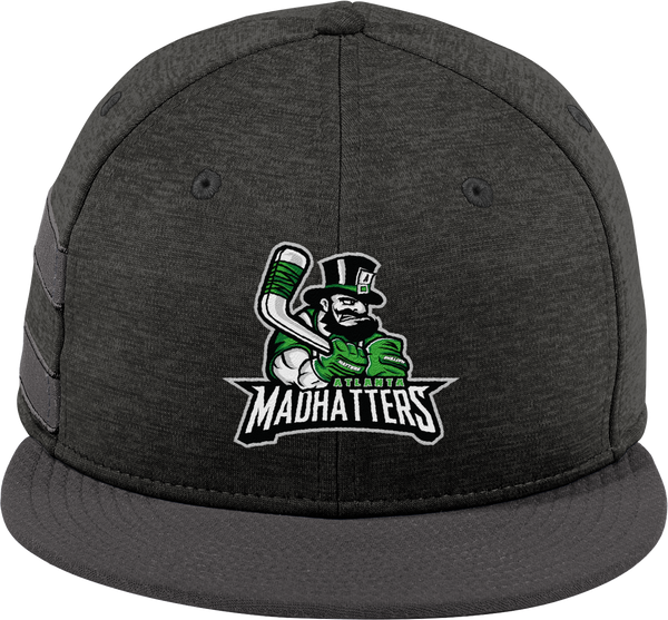 Atlanta Madhatters New Era Shadow Heather Striped Flat Bill Snapback Cap