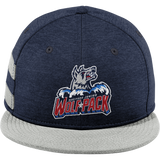 Hartford Jr. Wolfpack New Era Shadow Heather Striped Flat Bill Snapback Cap