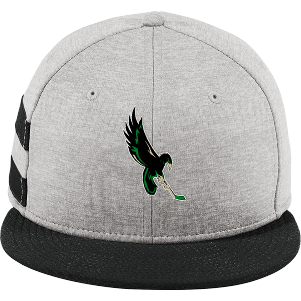 Wilmington Nighthawks New Era Shadow Heather Striped Flat Bill Snapback Cap