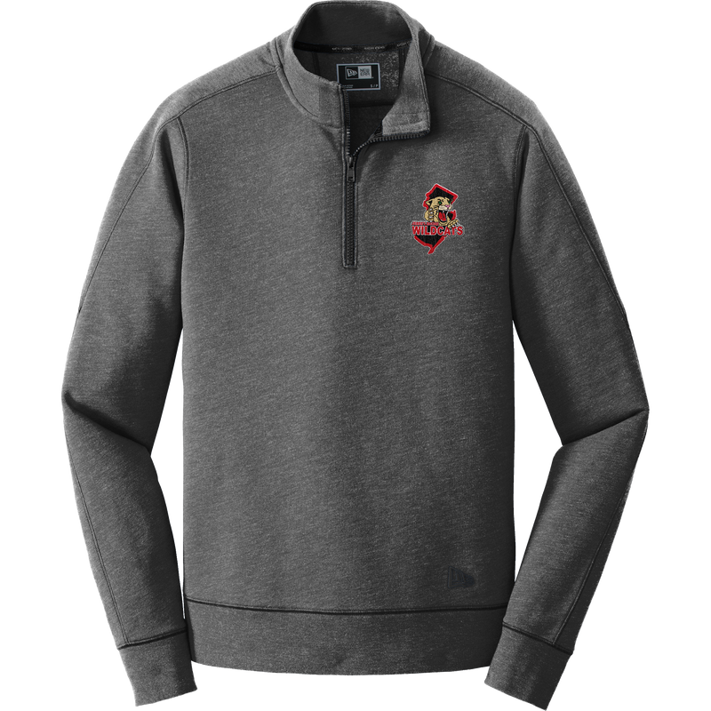 Jersey Shore Wildcats New Era Tri-Blend Fleece 1/4-Zip Pullover