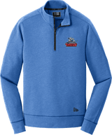 NJ Titans New Era Tri-Blend Fleece 1/4-Zip Pullover