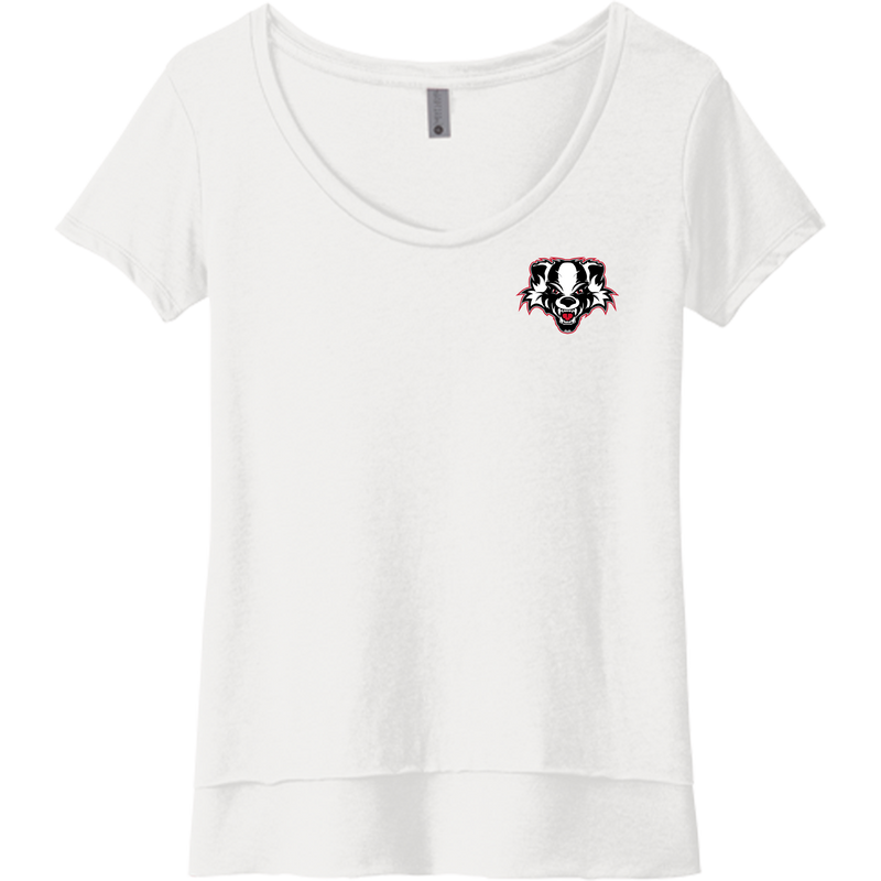 Scary Badgers Womens Festival Scoop Neck Tee