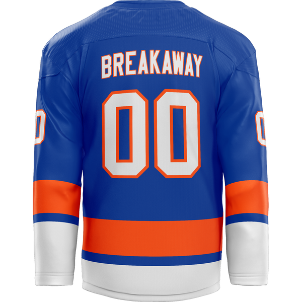 Sound Tigers Player Hybrid Jersey - Blue