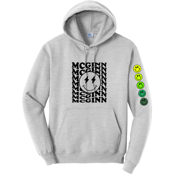 McGinn "Smiley Sleeve" Core Fleece Pullover Hooded Sweatshirt