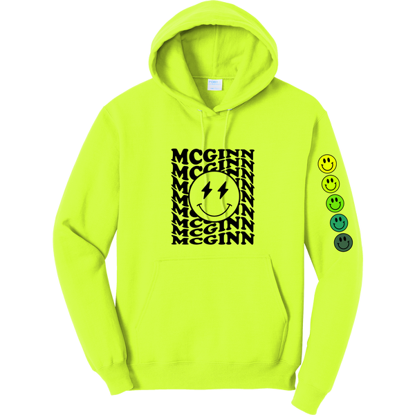 McGinn "Smiley Sleeve" Core Fleece Pullover Hooded Sweatshirt