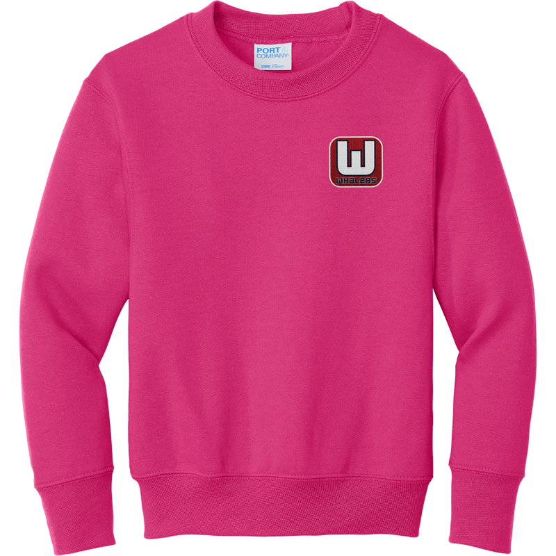 CT Whalers Tier 1 Youth Core Fleece Crewneck Sweatshirt