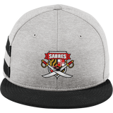 SOMD Sabres New Era Shadow Heather Striped Flat Bill Snapback Cap