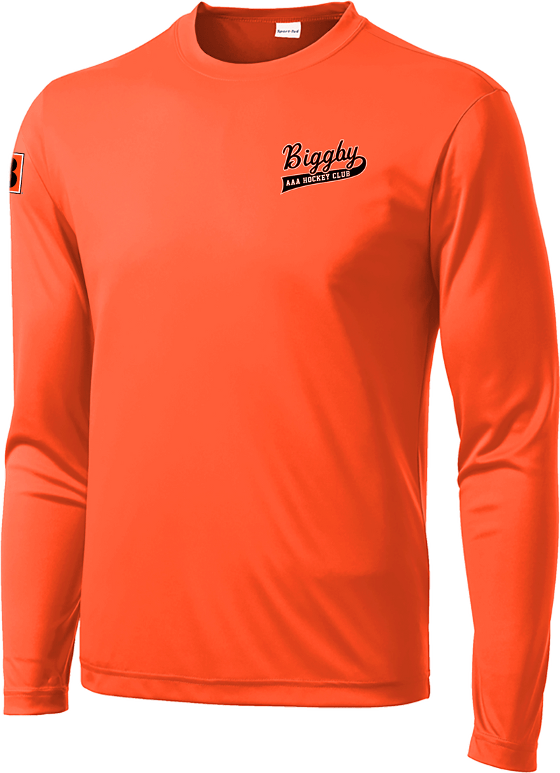 Biggby Coffee AAA Long Sleeve PosiCharge Competitor Tee