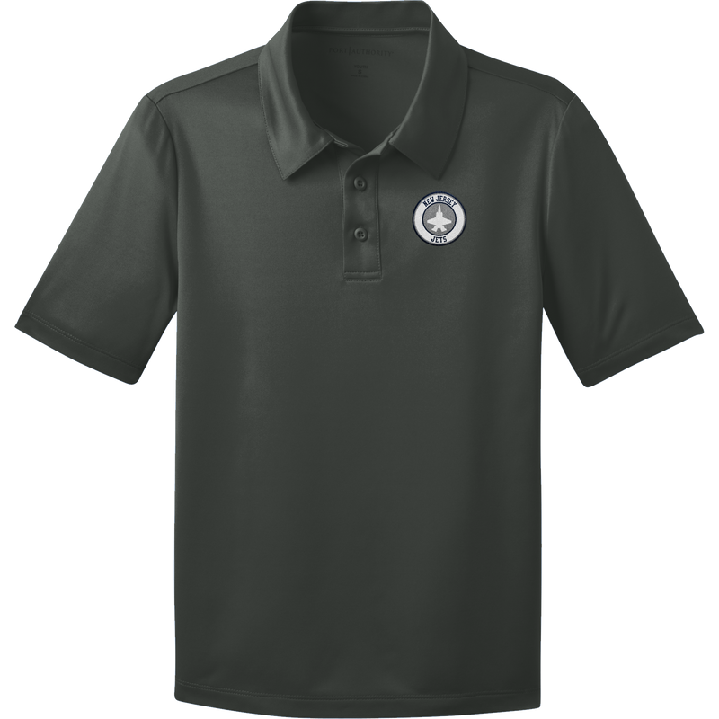 NJ Jets Youth Silk Touch Performance Polo