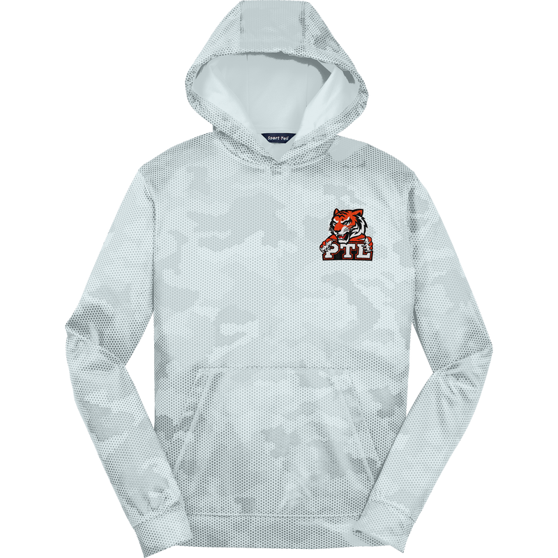 Princeton Tiger Lilies Youth Sport-Wick CamoHex Fleece Hooded Pullover